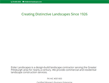 Tablet Screenshot of eislerlandscapes.com